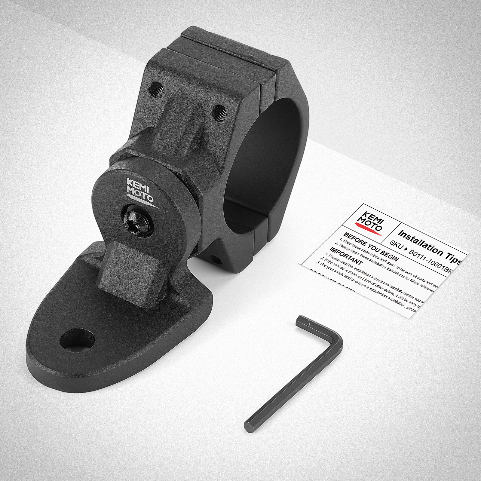 KEMIMOTO UTV Flag Mount Bracket Holder Fits 1.75" to 2" Rollbar Cage for X3 RZR
