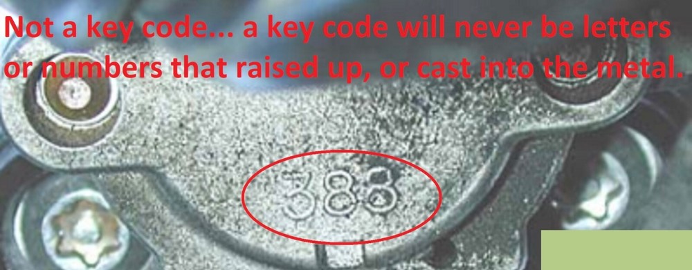 Suzuki Motorcycle keys Cut to Code spare replacement key codes 301-499 Long key