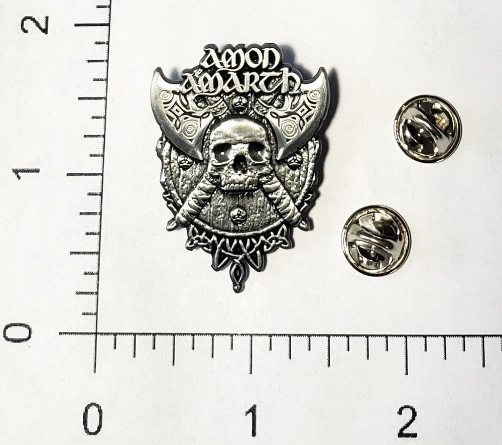 Amon Amarth Enamel Pin Death Metal Hat Backpack Jackets Badge Brooch Logo Band.