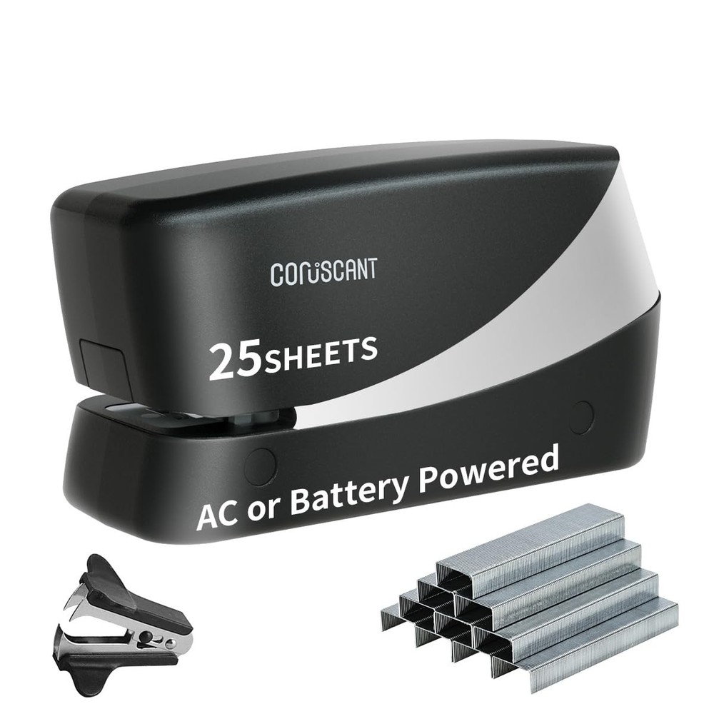 Coruscant Electric Stapler, Heavy Duty Desktop Stapler, Includes 2000 Staples