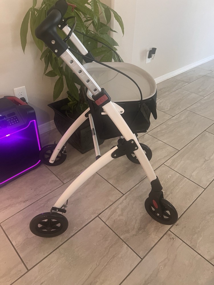 KMINA PRO - Lightweight Rollator Walker - Black