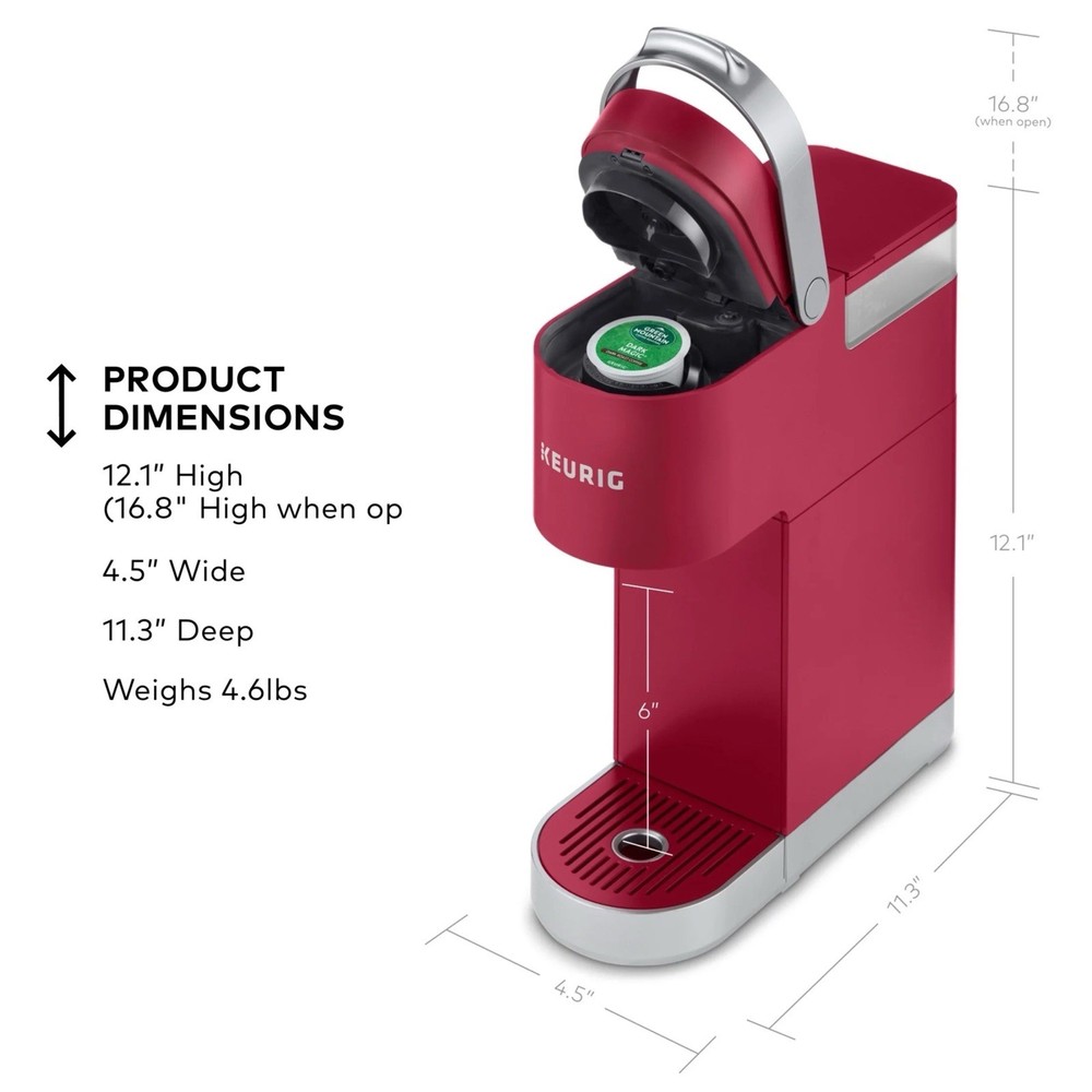 Keurig 5000200239 K-Mini Plus Coffee Maker - RED Tested Working
