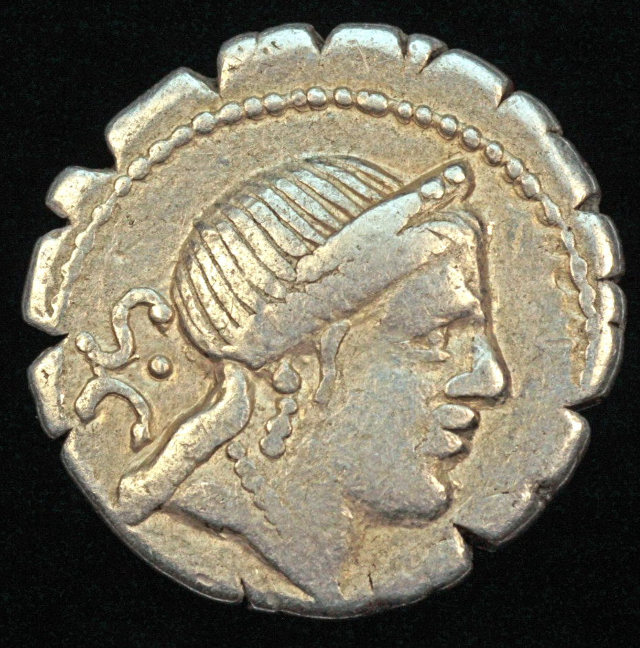 Roman Republic C. Naevius Balbus. AR Serrate Denarius Victory in Triga Rome 79BC