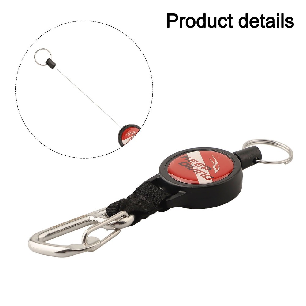 Key Chain Strap Adjustable Diving Gear Hook Diving Telescopic Miss Rope