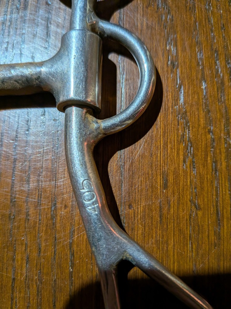 Reinsman Smooth Sweet Iron Dogbone Roller Argentine Snaffle Bit - 5"