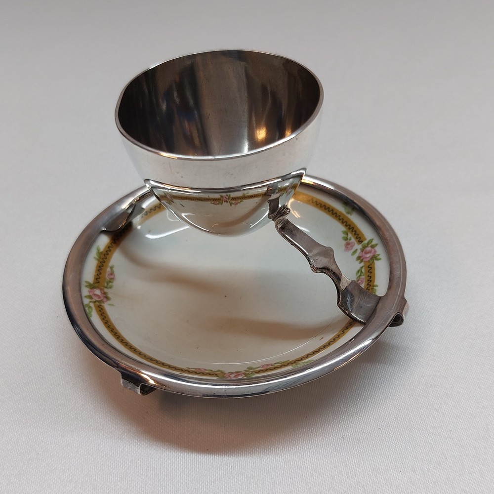 Hukin & Heath Grindley Silver Plate Novelty Eggcups Easter