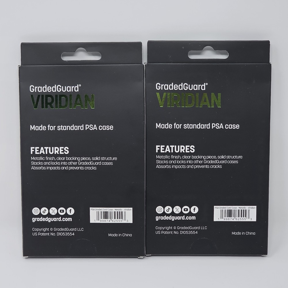(1) Viridian Metallic GradedGuard PSA Graded Card Case Guard Protector Stackable
