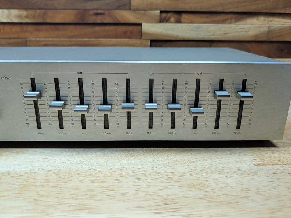 Technics SH-8010 Stereo Frequency Equalizer EQ HiFi Stereo - Cleaned & Tested