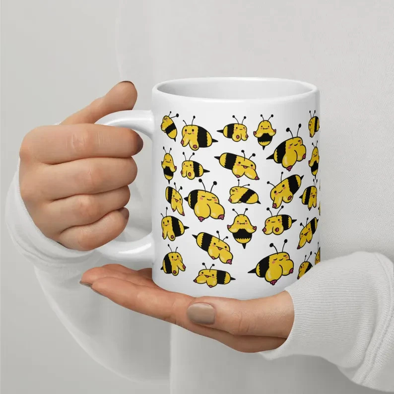 Funny Boobees Mug Bee Pun Coffee Cup Gift