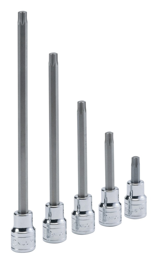 Genius Tools 3/8" Dr. T-40 Star Bit Socket, 220mmL - 308+6840