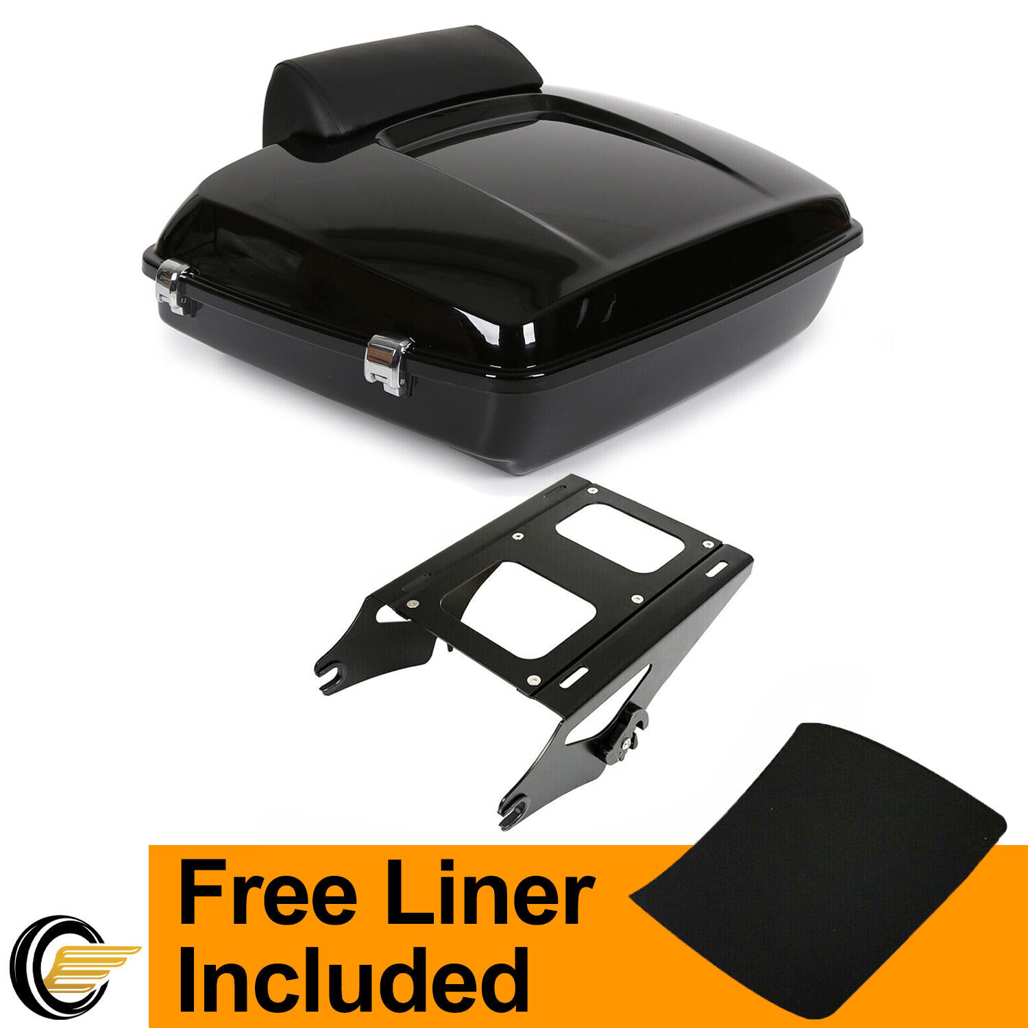 5.5" Razor Tour Pack Pak Trunk Mount Rack For Harley Street Road Glide 14-24 23