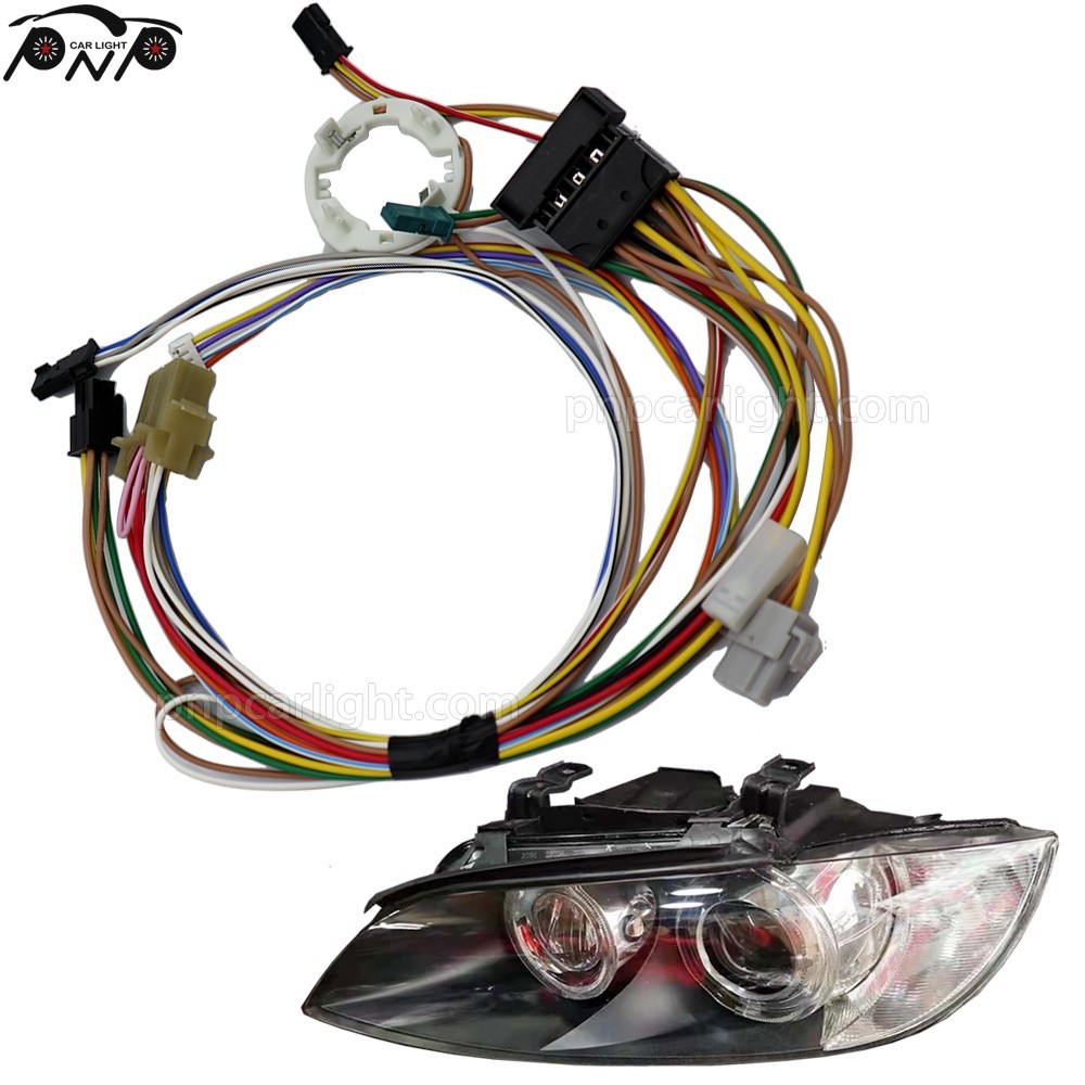 Pair for BMW 3' E92 E93 2006-2010 AFS Adaptive Xenon Headlight Harness ECE