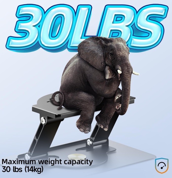 Projector Stand 30 Lb Load Capacity 360 Rotatable And Foldable Stand Table