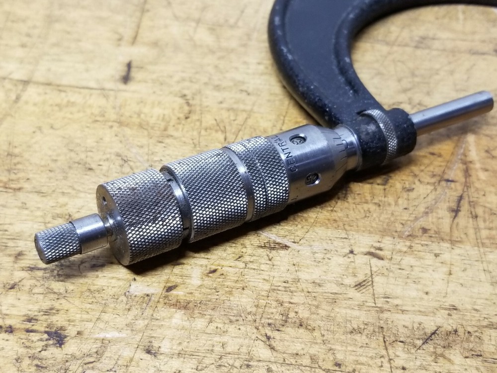 Central Tool 2-3" Outside Diameter Micrometer Ratchet Stop Unique Head