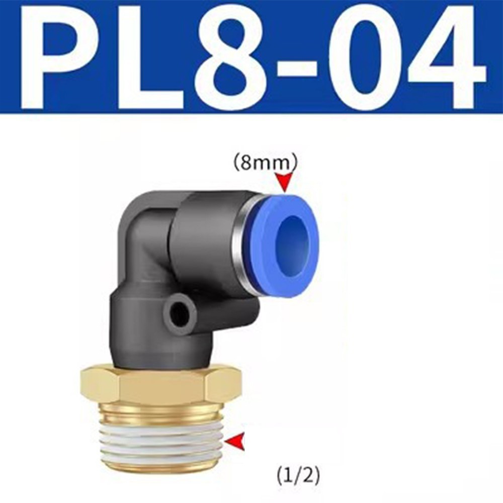 PL Threaded Elbow Series Quick Connector Disassembly Easier Easy Installation