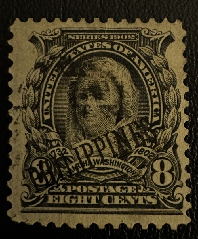 Philippines Stamp #232 Used Light Cancel 8¢ 1903-04 Issue