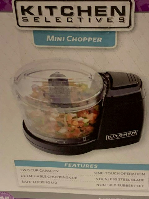 Kitchen Selectives Mini Chopper MC-6BL Black, 2 cups