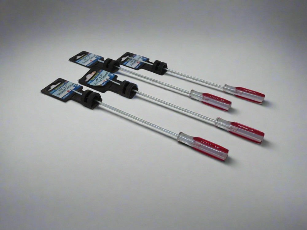 Pratt-Read 1/8" x 8" Flat Screwdriver - 4 PACK