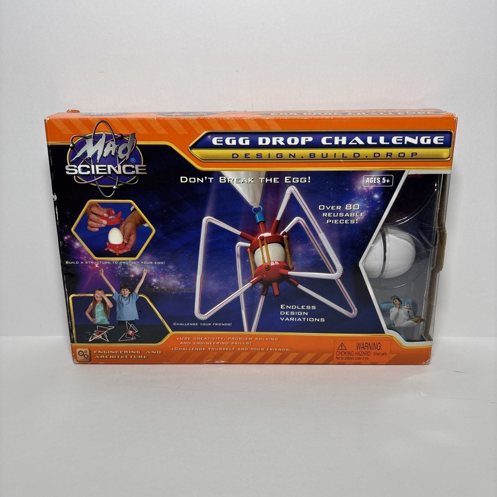 Mad Science Egg Drop Challenge Kit Creativity Problem Solving & Engineering NEW!
