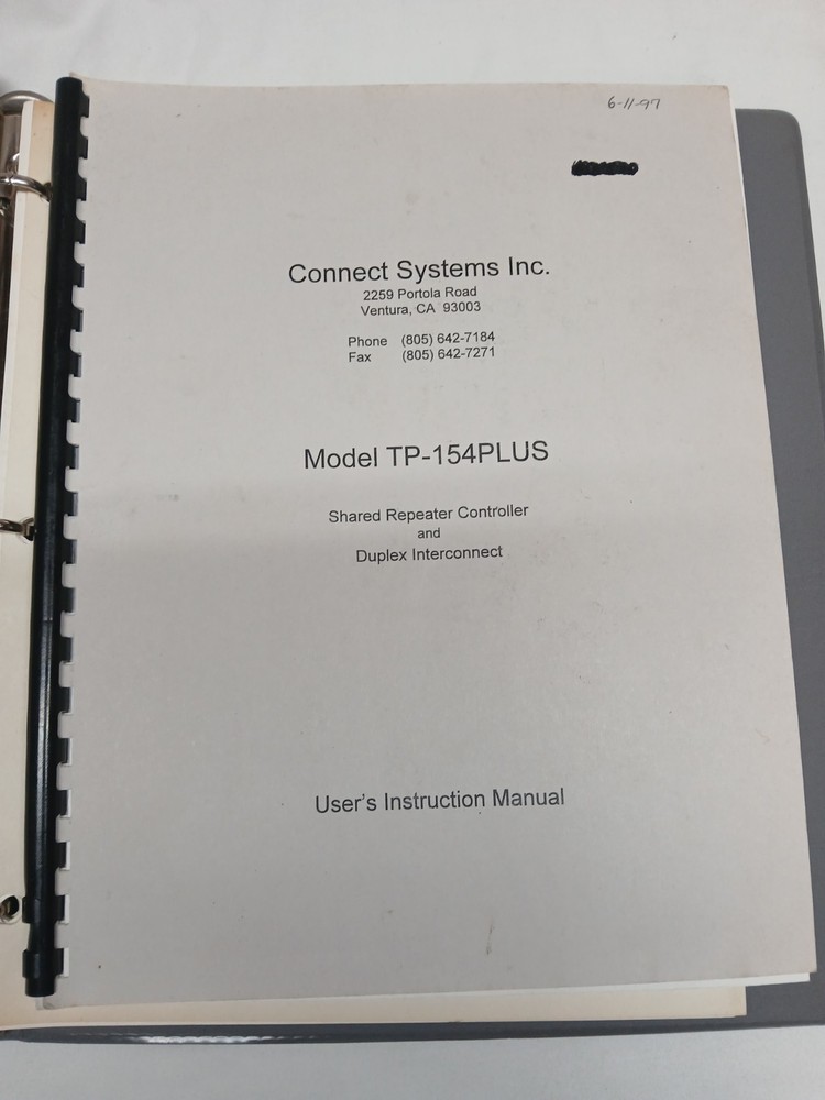 Connect Systems Inc TP-154 Shared Repeater Controller & Duplex Interconnect