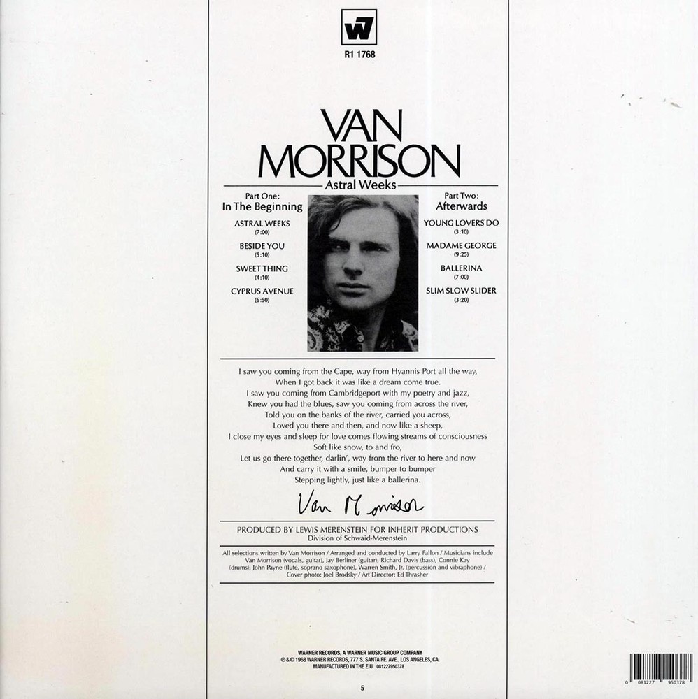 VINYL Van Morrison - Astral Weeks