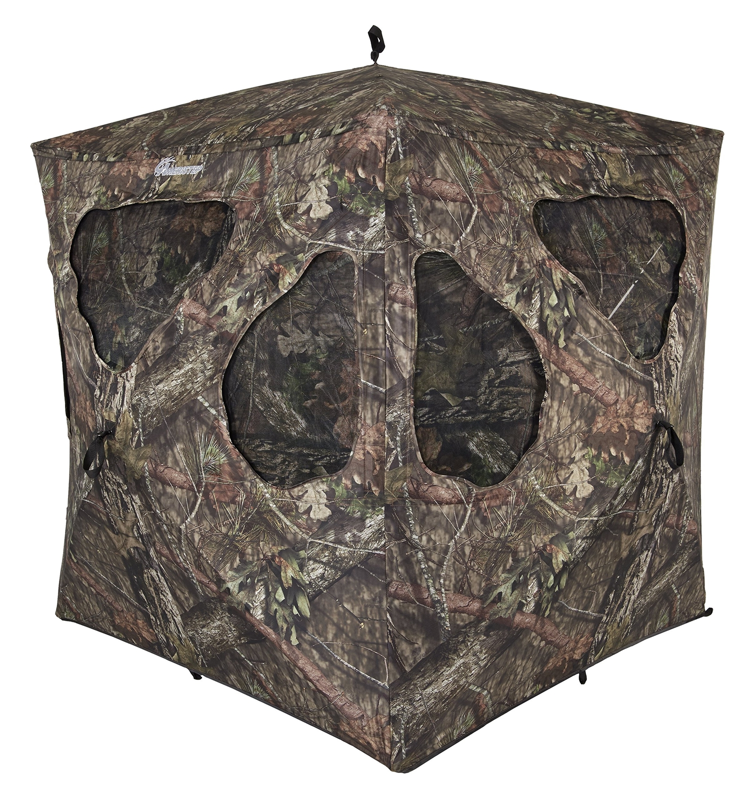Ameristep AMEBF3007  Silent Brickhouse Fire Retardant Ground Blind -Mossy Oak