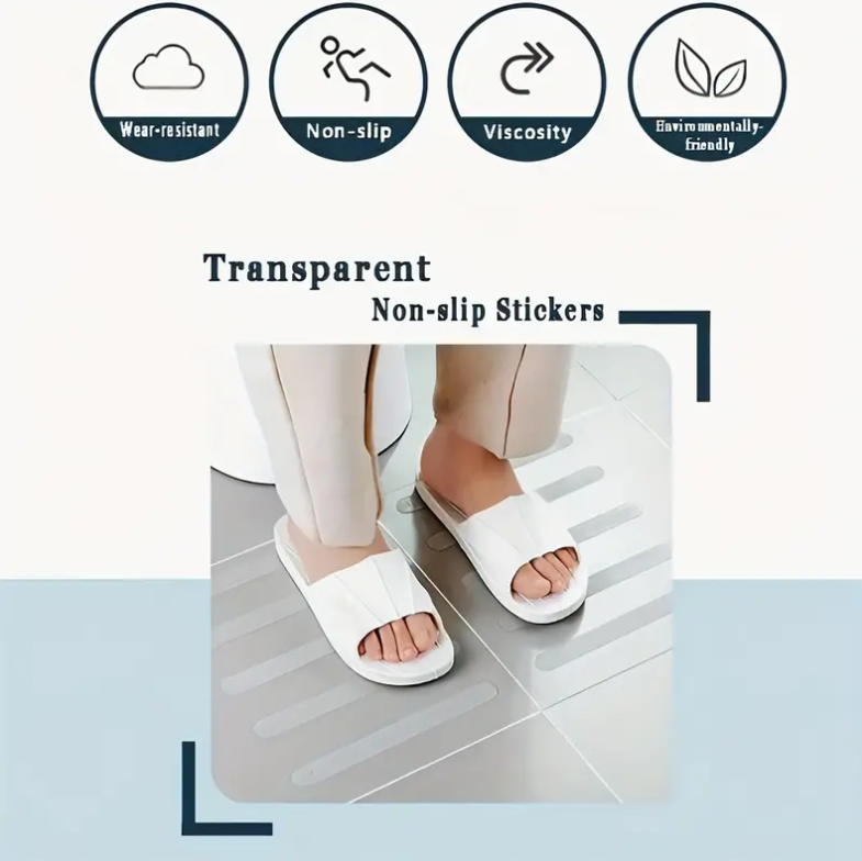 20pcs Anti Slip Stickers Bath Tub Shower Grip Strips Non-Slip Safety Floor Tread