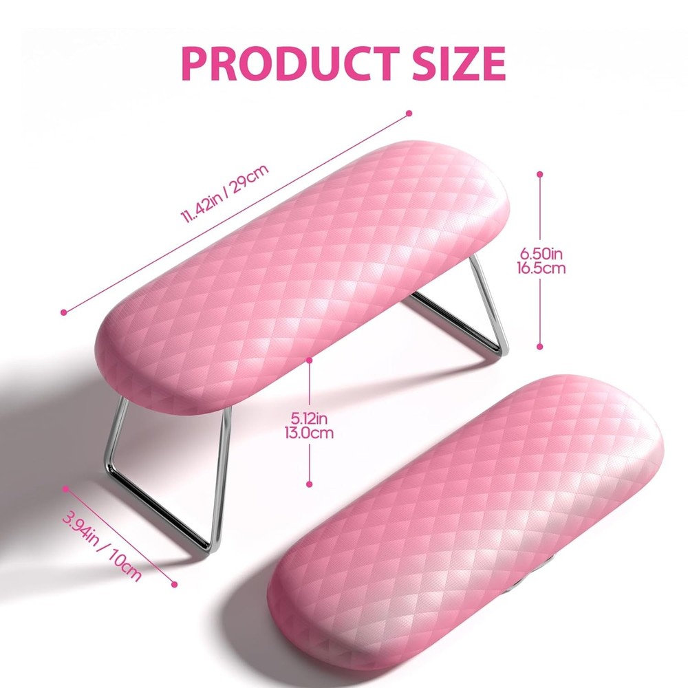 Nail Armrest, Microfiber Leather Nail Hand Pillow