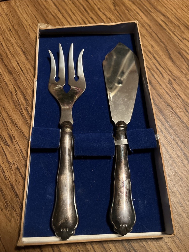 Vintage Silver Fork And Knife