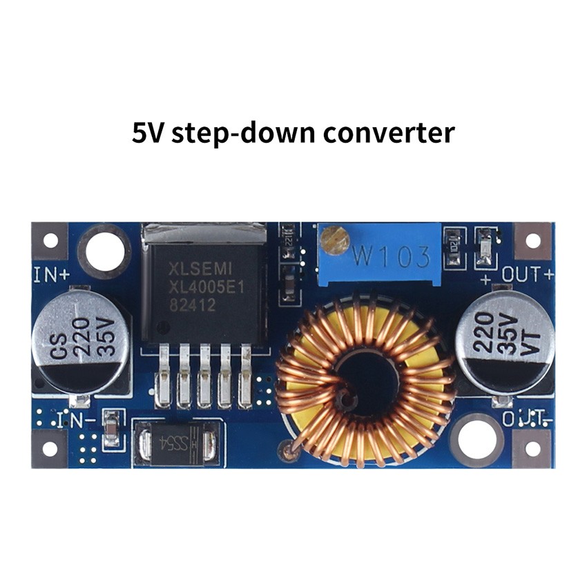 5V Step-Down Converter DC-DC Voltage Reduction Module 3.2V-46V Accessories