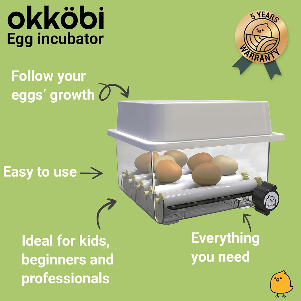 OBI-12 Egg Incubators for Hatching Eggs – Incubator for 12 Eggs with Automatic E