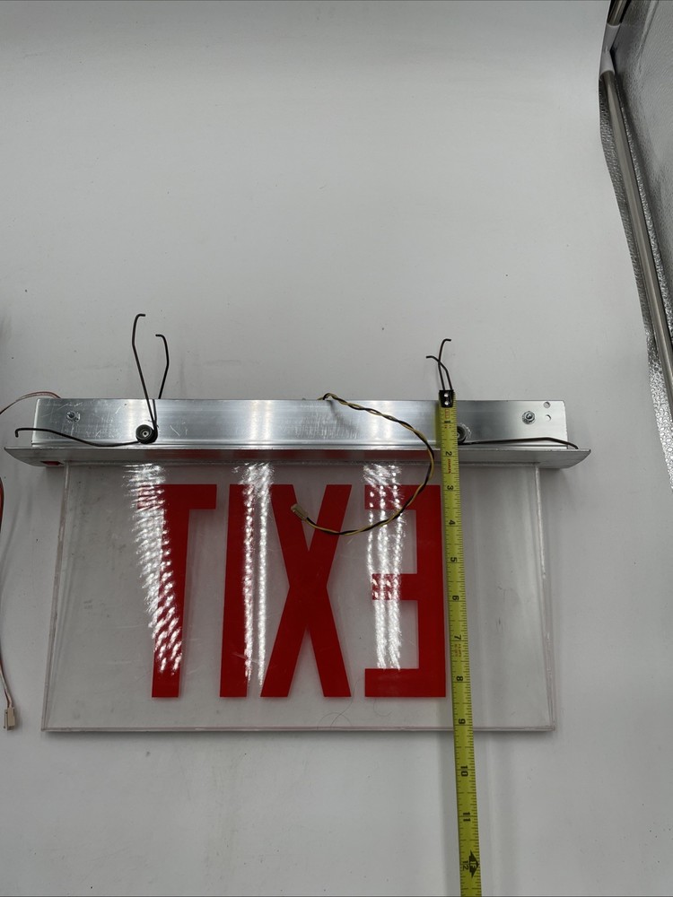 Lighting Precise LED edge-lit exit sign