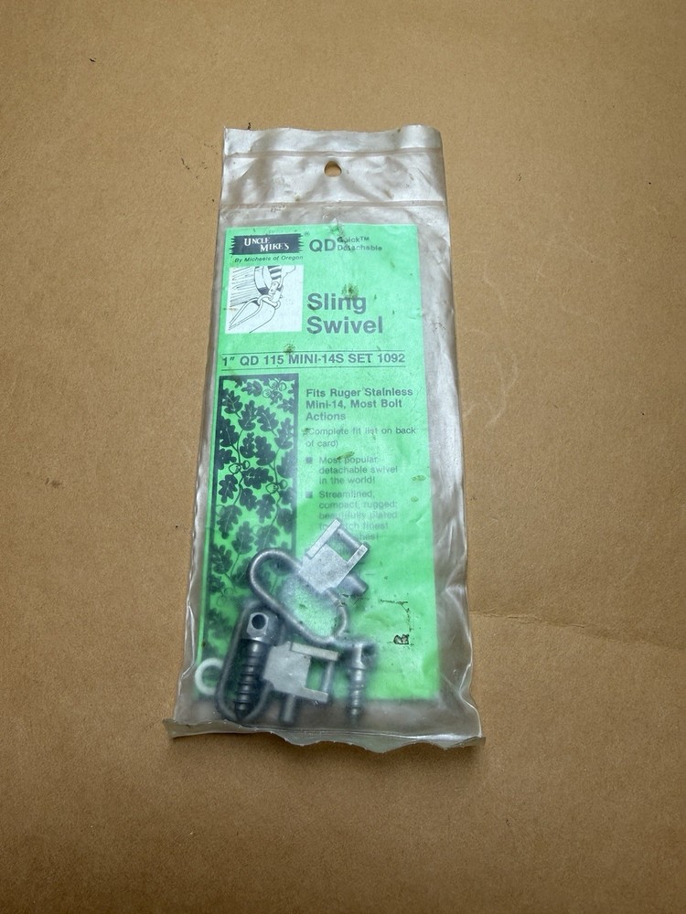 Uncle Mike's QD Quick Detachable 1” Sling Swivels for Bolt Actions #1092 NOS