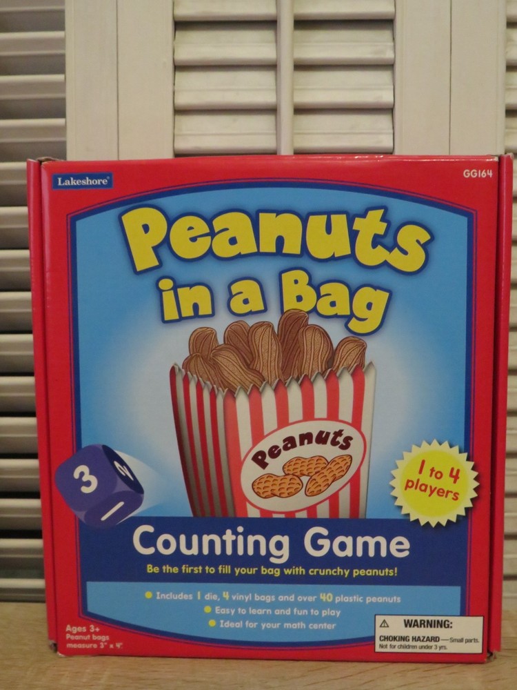 Lakeshore PEANUTS IN A BAG Counting Game ~ Math ~ Educational ~ Fun