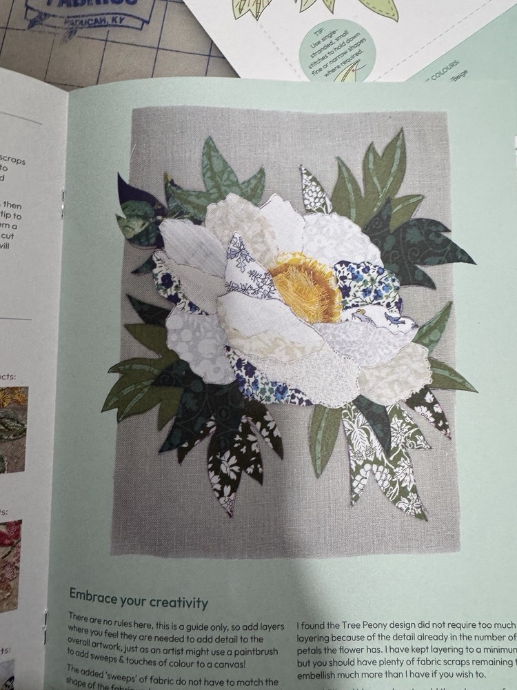 WATTLE AND LOOP "TREE PEONY" SLOW STITCH KIT