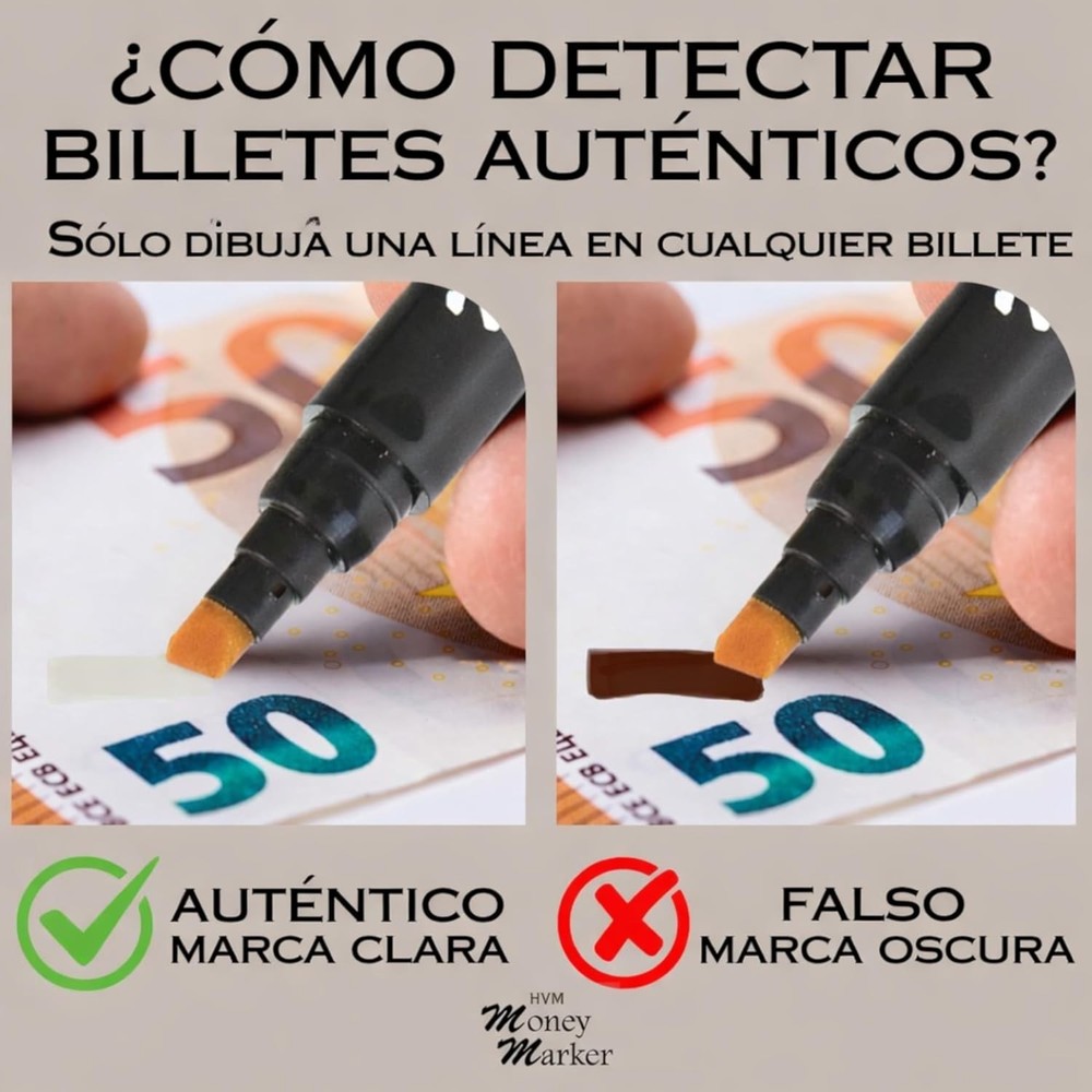 Compact 5-Pack Counterfeit Detector Pens - Chisel Tip for All Transaction Needs