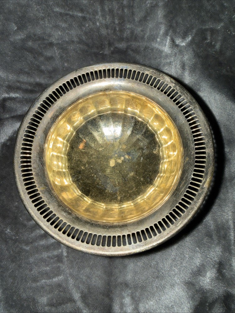 Silver Plated Pedestal Candy Dish VTG