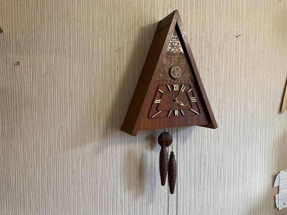 Soviet Vintage Cuckoo clock, USSR clock, Soviet working clock, Mechanical clock