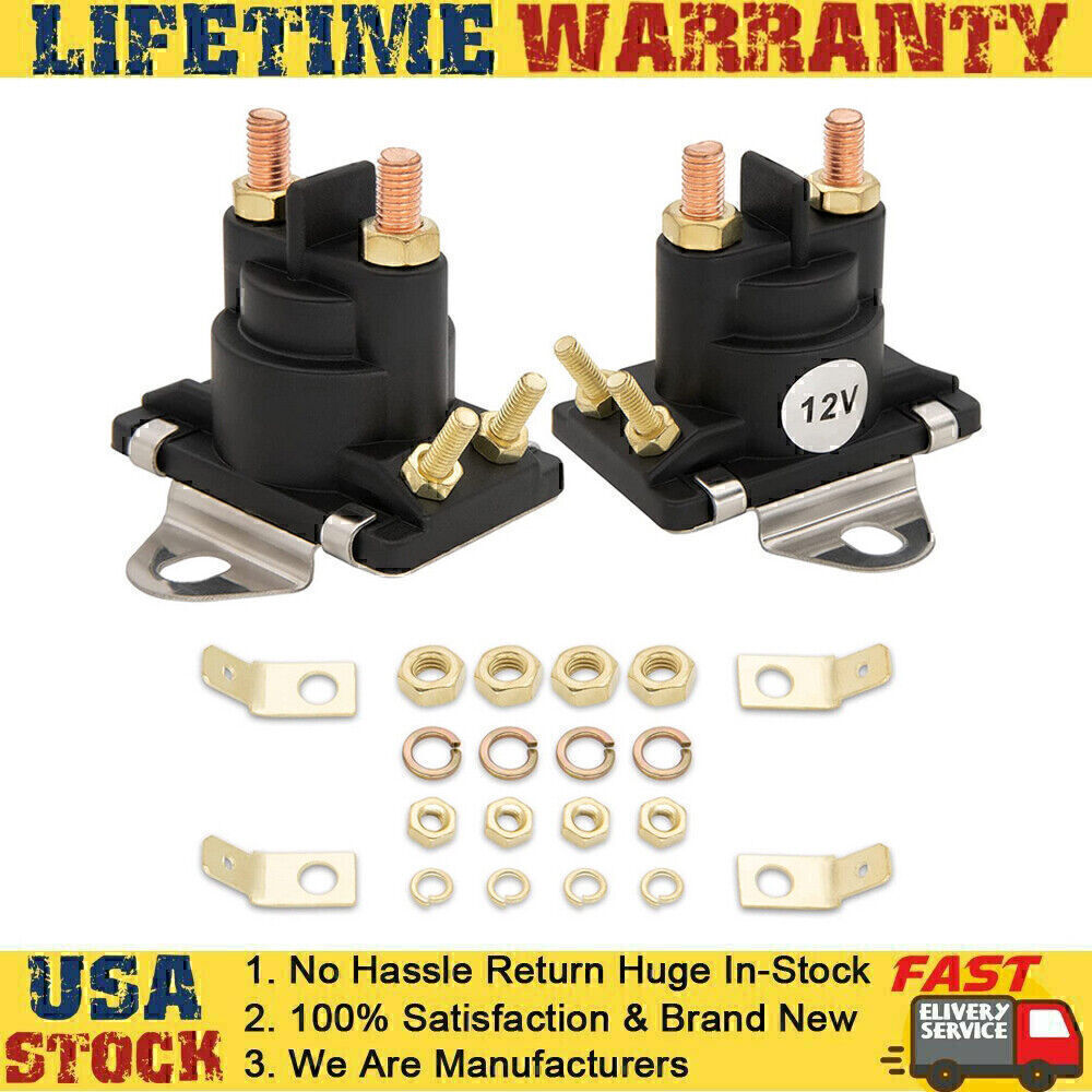 2PACK Marine Starter Tilt Trim Pump Relay Solenoid For Mercruiser 12V 89-96158T