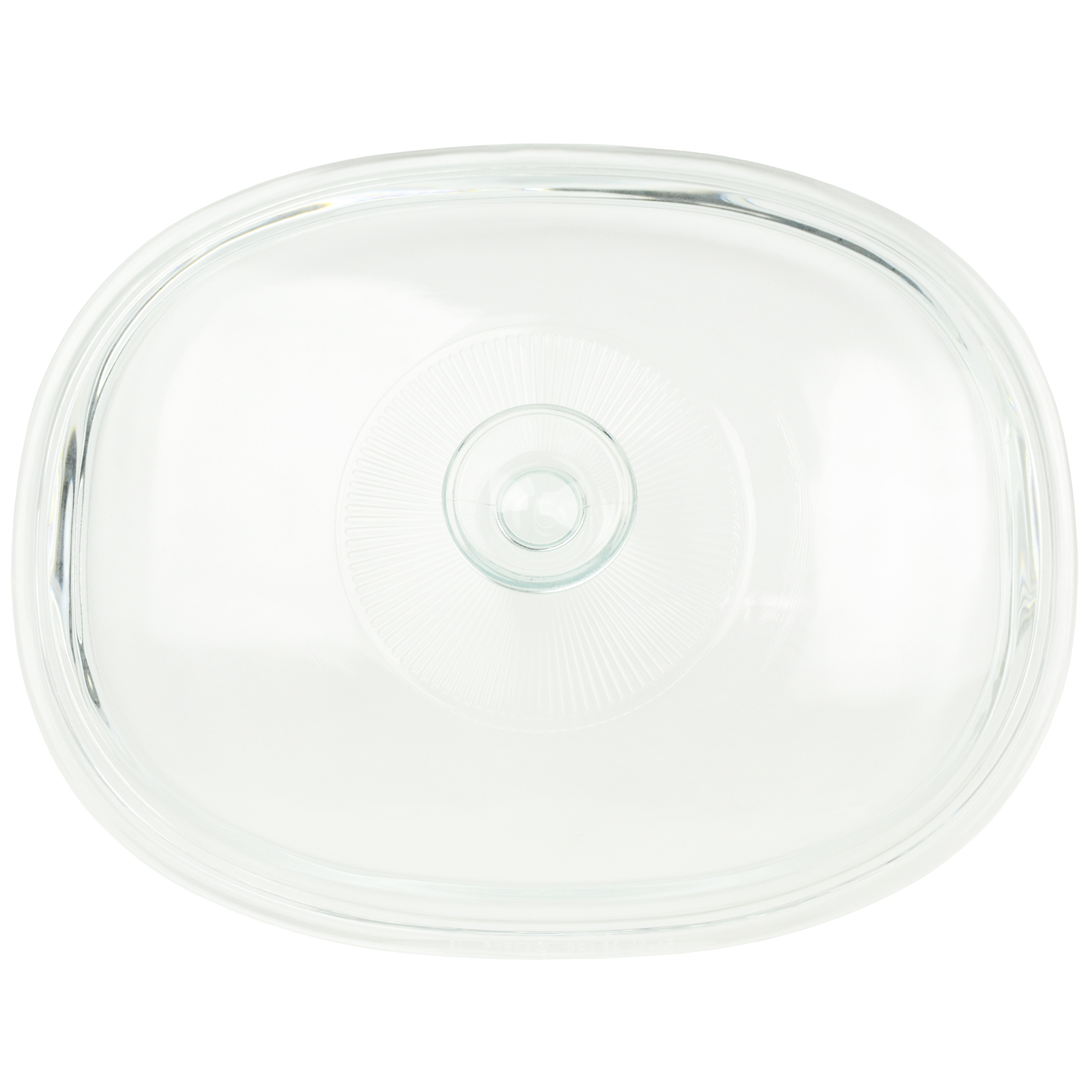 Corningware DC1.5C 1 - 1.75 L Fluted Oval Glass Lid