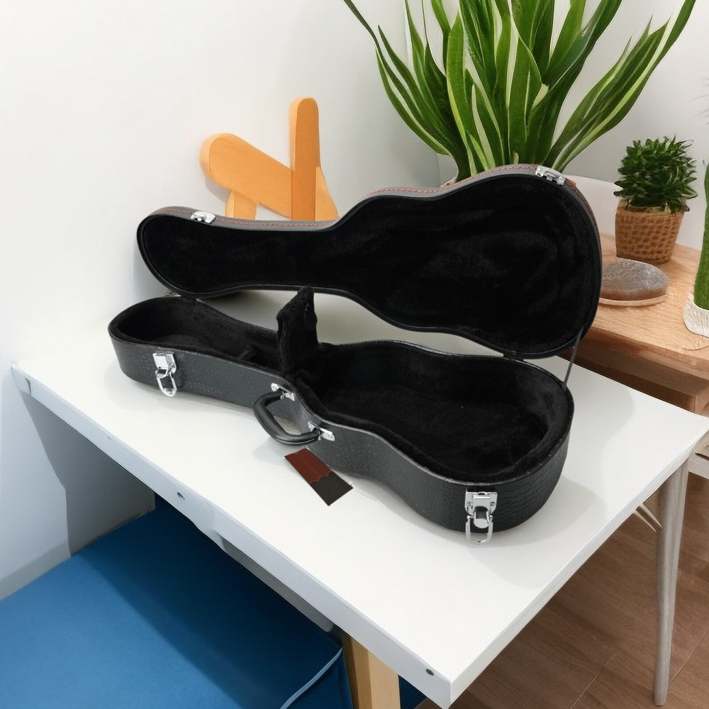 26-Inch Ukulele Hardshell Case - Molded To Body​, ​Python Embossed Texture & PVC