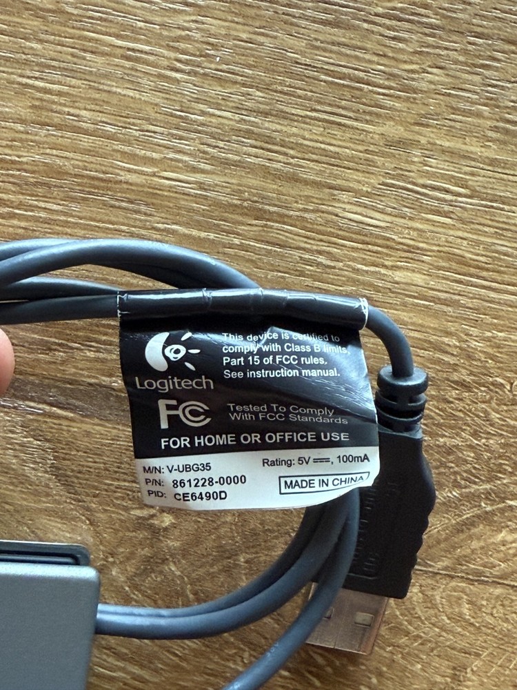 Logitech QuickCam USB WebCam V-UBG35 Tested Works