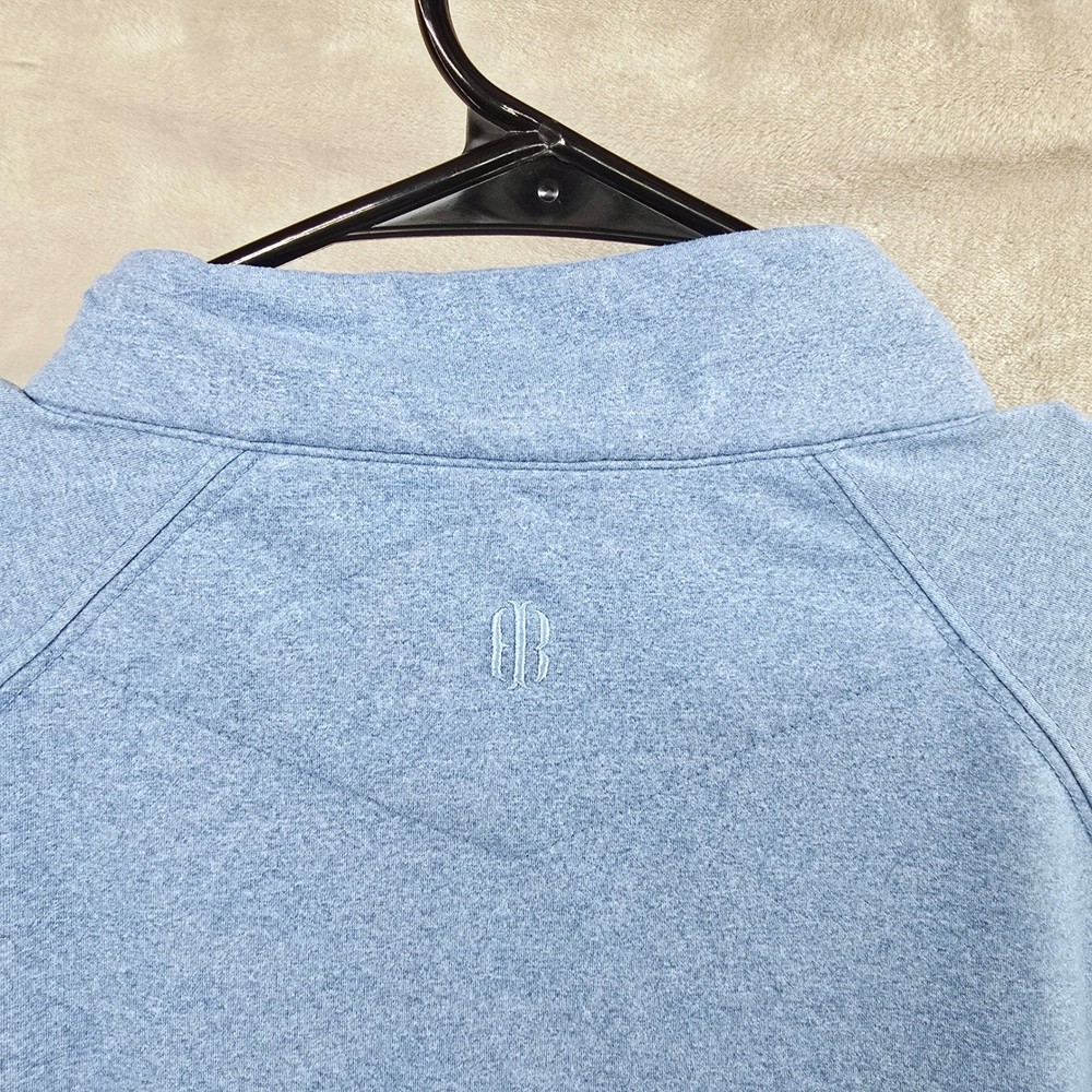 Holderness & Bourne Size Large Blue Quarter Zip Performance Pullover