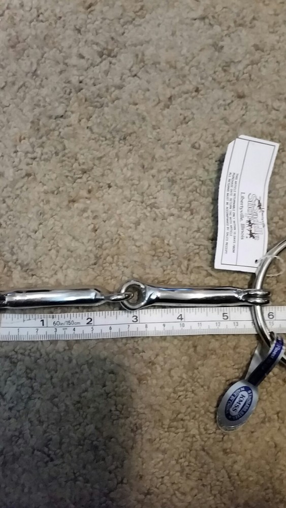 BRAND NEW KMSS Loose ring snaffle bit, 5.25" stainless