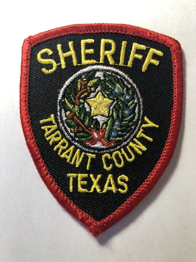 Tarrant County Texas Sheriff Hat Patch ~ Approx 3” Tall