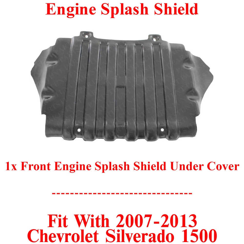 Front Lower Engine Splash Shield For 2007-2013 Chevrolet Silverado 1500