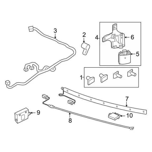 Genuine Ford Blind Spot Detection System Warning Sensor LB5Z-14C689-H