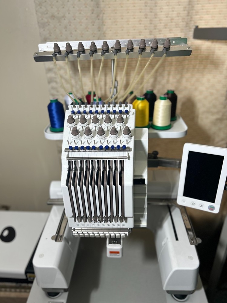 White Ricoma 1010 Embroidery Machine