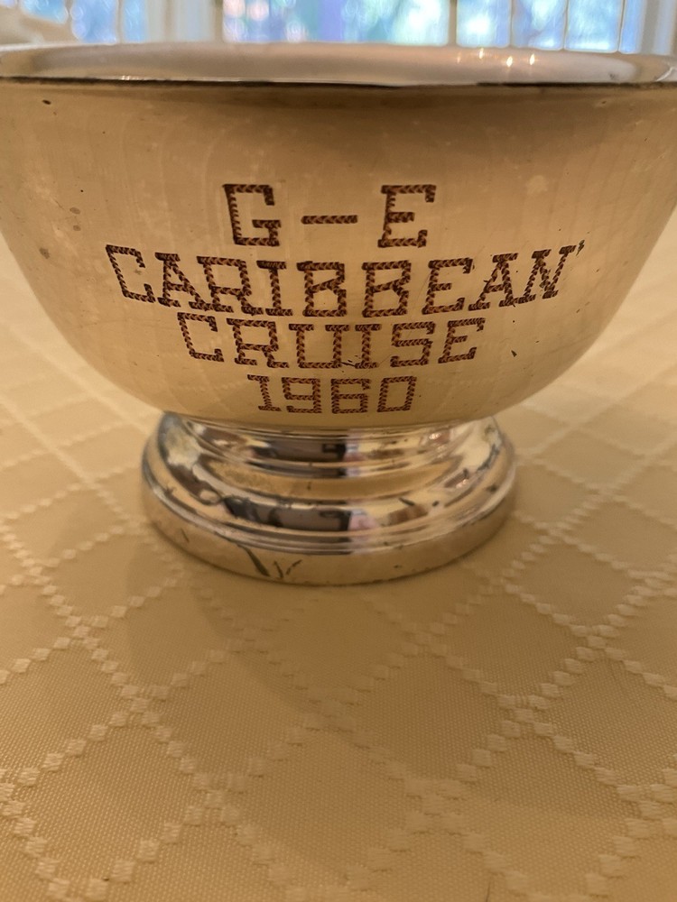 Footed Candy/Nut/Condiment Bowl Silver Plate. Engraved