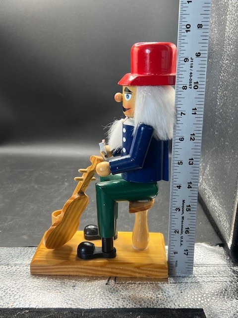 String Instrument Maker Viola Violin Cello Christmas Wooden Nutcracker 9.5" HTF